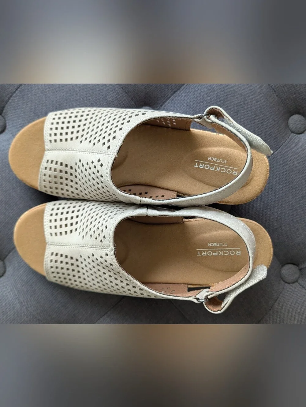 Rockport Briah Perf Wedge Sandal - Size 7.5W